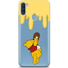 Mobilpad Samsung Galaxy A11/M11 Uyumlu Baskılı Yumuşak Silikon Şeffaf Telefon Kılıfı