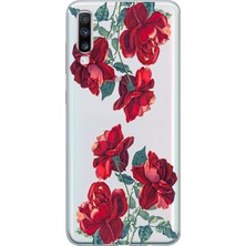 Mobilpad Samsung Galaxy A70 Uyumlu Baskılı Yumuşak Silikon Şeffaf Telefon Kılıfı