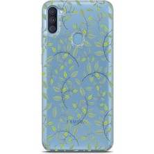 Mobilpad Samsung Galaxy A11/M11 Uyumlu Baskılı Yumuşak Silikon Şeffaf Telefon Kılıfı