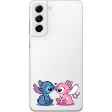 Mobilpad Samsung Galaxy S21 Uyumlu Baskılı Yumuşak Silikon Şeffaf Telefon Kılıfı