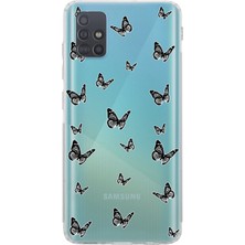 Mobilpad Samsung Galaxy M31S Uyumlu Baskılı Yumuşak Silikon Şeffaf Telefon Kılıfı