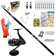 Okuma Wave Power 6000 390CM 3,5lbs Oslo Carp-X Profesyonel Kıyı Olta Takımı Seti