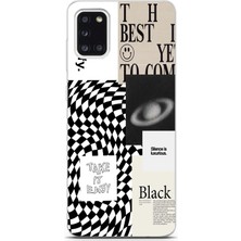 Mobilpad Samsung Galaxy A31 Uyumlu Baskılı Yumuşak Silikon Şeffaf Telefon Kılıfı