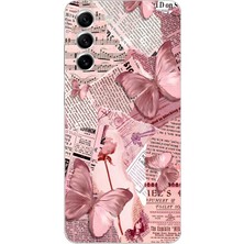 Mobilpad Samsung Galaxy S21 Uyumlu Baskılı Yumuşak Silikon Şeffaf Telefon Kılıfı