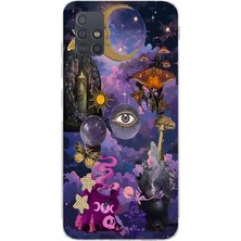 Mobilpad Samsung Galaxy A71 Uyumlu Baskılı Yumuşak Silikon Şeffaf Telefon Kılıfı