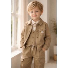 Lily & Co. Lily Co Erkek Çocuk Gömlek Pantolon 4'lü Takım