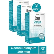 Orzax Ocean Selenyum 200 Mcg 60 Tablet 3 Adet
