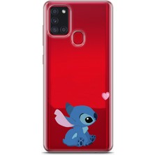 Mobilpad Samsung Galaxy A21S Uyumlu Baskılı Yumuşak Silikon Şeffaf Telefon Kılıfı