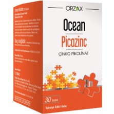 Orzax Ocean Picozinc Çinko Takviyesi 15 Mg 30 Tablet