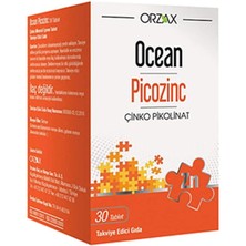 Orzax Ocean Picozinc Çinko 30 Tablet