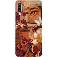 Mobilpad Samsung Galaxy A70 Uyumlu Baskılı Yumuşak Silikon Şeffaf Telefon Kılıfı