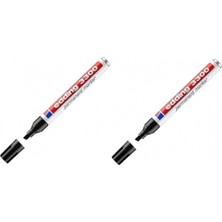 Edding Permanent Markör (Kesik Uç) Siyah (ED-3300) ( 2 Adet )