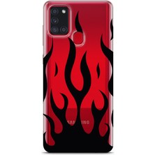 Mobilpad Samsung Galaxy A21S Uyumlu Baskılı Yumuşak Silikon Şeffaf Telefon Kılıfı