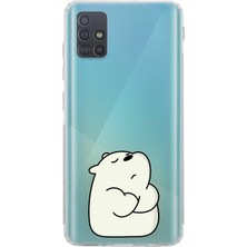 Mobilpad Samsung Galaxy M31S Uyumlu Baskılı Yumuşak Silikon Şeffaf Telefon Kılıfı