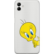 Mobilpad Samsung Galaxy A06 Uyumlu Baskılı Yumuşak Silikon Şeffaf Telefon Kılıfı