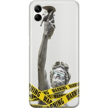 Mobilpad Samsung Galaxy A06 Uyumlu Baskılı Yumuşak Silikon Şeffaf Telefon Kılıfı