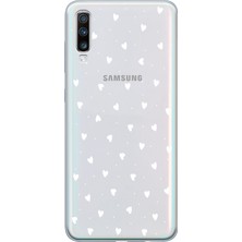 Mobilpad Samsung Galaxy A70 Uyumlu Baskılı Yumuşak Silikon Şeffaf Telefon Kılıfı