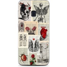 Mobilpad Samsung Galaxy A20/A30 Uyumlu Baskılı Yumuşak Silikon Şeffaf Telefon Kılıfı