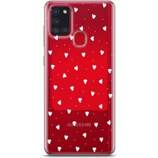 Mobilpad Samsung Galaxy A21S Uyumlu Baskılı Yumuşak Silikon Şeffaf Telefon Kılıfı