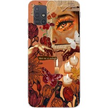 Mobilpad Samsung Galaxy A71 Uyumlu Baskılı Yumuşak Silikon Şeffaf Telefon Kılıfı