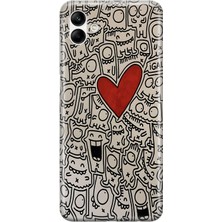 Mobilpad Samsung Galaxy A06 Uyumlu Baskılı Yumuşak Silikon Şeffaf Telefon Kılıfı