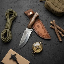 Tanem Craft El Dövmesi Ceviz Saplı Doğa Bıçağı 23 cm
