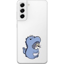 Mobilpad Samsung Galaxy S22 Uyumlu Baskılı Yumuşak Silikon Şeffaf Telefon Kılıfı