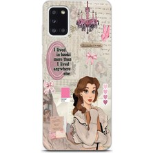 Mobilpad Samsung Galaxy A31 Uyumlu Baskılı Yumuşak Silikon Şeffaf Telefon Kılıfı