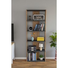 Alpa Ev Mobilya 6 Raflı 150 CM Salon Rafı Çok Amaçlı Düzenleyici Modern Kitaplık | Ofis Dolabı Organizer
