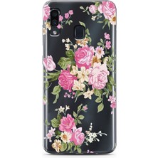 Mobilpad Samsung Galaxy A20/A30 Uyumlu Baskılı Yumuşak Silikon Şeffaf Telefon Kılıfı