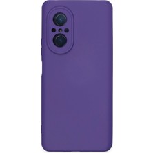 Najmaddin Huawei Nova 9 Se Kılıf Nano Içi Kadife Silikon - Mor