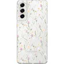 Mobilpad Samsung Galaxy S21 Fe Uyumlu Baskılı Yumuşak Silikon Şeffaf Telefon Kılıfı