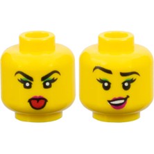 LEGO Minifigür Parçaları: Kafa: 3626PB2901