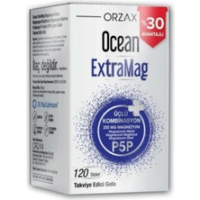 Orzax Ocean Extramag 120 Tablet Aromasız Türkiye Menşeli Takviye Edici Gıda İçeriği