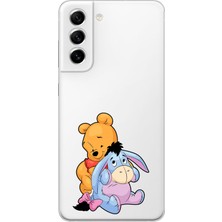 Mobilpad Samsung Galaxy S21 Uyumlu Baskılı Yumuşak Silikon Şeffaf Telefon Kılıfı