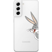 Mobilpad Samsung Galaxy S21 Uyumlu Baskılı Yumuşak Silikon Şeffaf Telefon Kılıfı