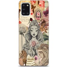 Mobilpad Samsung Galaxy A31 Uyumlu Baskılı Yumuşak Silikon Şeffaf Telefon Kılıfı