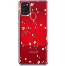 Mobilpad Samsung Galaxy A21S Uyumlu Baskılı Yumuşak Silikon Şeffaf Telefon Kılıfı