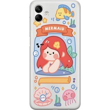 Mobilpad Samsung Galaxy A06 Uyumlu Baskılı Yumuşak Silikon Şeffaf Telefon Kılıfı