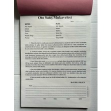 Kültür Matbaası Oto Satış Mukavelesi