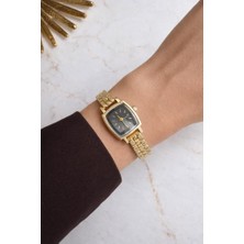 Oqqo Lyra Siyah Kadran Gold Kordon Kadın Kol Saati