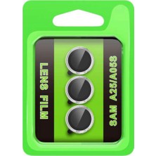 Najmaddin Samsung Galaxy A25 5g Raze Metal Kamera Lens - Gümüş