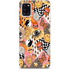 Mobilpad Samsung Galaxy A31 Uyumlu Baskılı Yumuşak Silikon Şeffaf Telefon Kılıfı