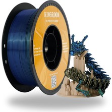 Kingroon Silk Üç Renk (Tri-Color) Pla Filament Altın-Yeşil-Mavi - High Speed (600MM/S) - Bambu Lab ve K1 Uyumlu - 1.75MM 1 kg