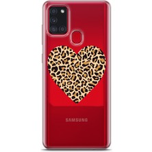 Mobilpad Samsung Galaxy A21S Uyumlu Baskılı Yumuşak Silikon Şeffaf Telefon Kılıfı
