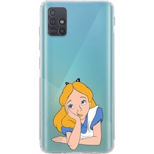 Mobilpad Samsung Galaxy A71 Uyumlu Baskılı Yumuşak Silikon Şeffaf Telefon Kılıfı