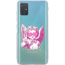 Mobilpad Samsung Galaxy M31S Uyumlu Baskılı Yumuşak Silikon Şeffaf Telefon Kılıfı