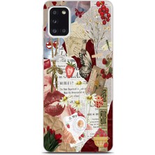 Mobilpad Samsung Galaxy A31 Uyumlu Baskılı Yumuşak Silikon Şeffaf Telefon Kılıfı