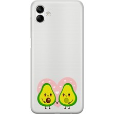 Mobilpad Samsung Galaxy A06 Uyumlu Baskılı Yumuşak Silikon Şeffaf Telefon Kılıfı