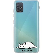 Mobilpad Samsung Galaxy M31S Uyumlu Baskılı Yumuşak Silikon Şeffaf Telefon Kılıfı
